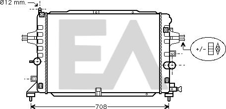 EACLIMA 31R54125 - Радіатор, охолодження двигуна autocars.com.ua