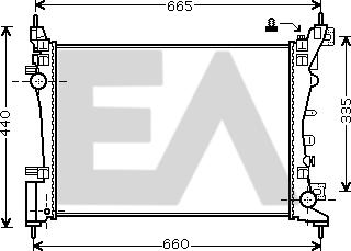 EACLIMA 31R54133 - Радіатор, охолодження двигуна autocars.com.ua