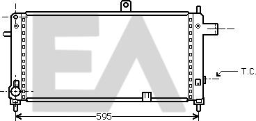 EACLIMA 31R54149 - Радіатор, охолодження двигуна autocars.com.ua