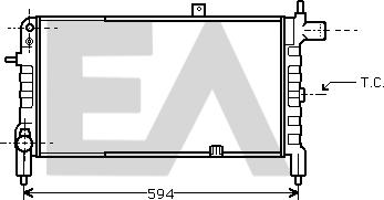 EACLIMA 31R54150 - Радіатор, охолодження двигуна autocars.com.ua