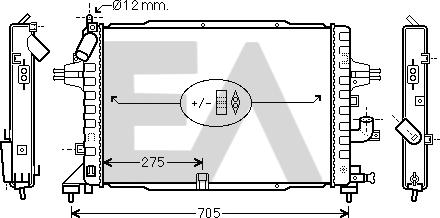 EACLIMA 31R54201 - Радіатор, охолодження двигуна autocars.com.ua