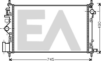 EACLIMA 31R54224 - Радіатор, охолодження двигуна autocars.com.ua