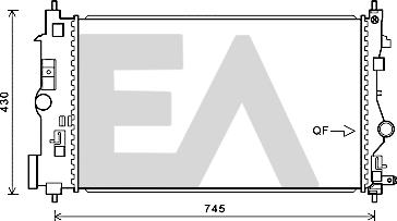 EACLIMA 31R54234 - Радіатор, охолодження двигуна autocars.com.ua