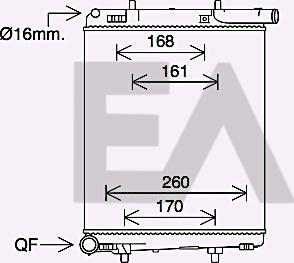 EACLIMA 31R55059 - Радіатор, охолодження двигуна autocars.com.ua