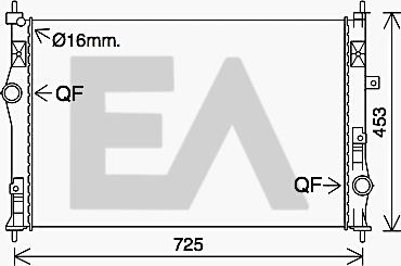 EACLIMA 31R55060 - Радіатор, охолодження двигуна autocars.com.ua