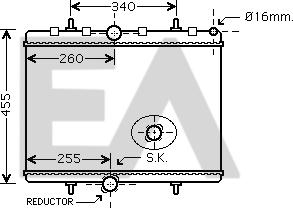 EACLIMA 31R55123 - Радіатор, охолодження двигуна autocars.com.ua