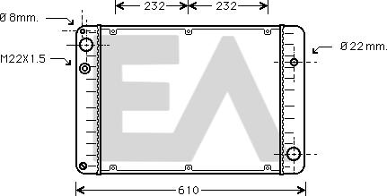 EACLIMA 31R58004 - Радіатор, охолодження двигуна autocars.com.ua