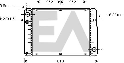 EACLIMA 31R58006 - Радіатор, охолодження двигуна autocars.com.ua