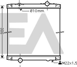 EACLIMA 31R59005 - Радіатор, охолодження двигуна autocars.com.ua