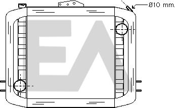 EACLIMA 31R59006 - Радіатор, охолодження двигуна autocars.com.ua