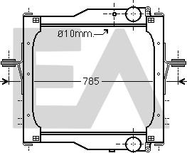 EACLIMA 31R59053 - Радіатор, охолодження двигуна autocars.com.ua