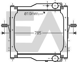 EACLIMA 31R59057 - Радіатор, охолодження двигуна autocars.com.ua