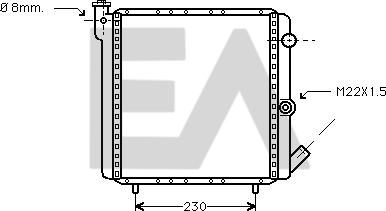 EACLIMA 31R60009 - Радіатор, охолодження двигуна autocars.com.ua
