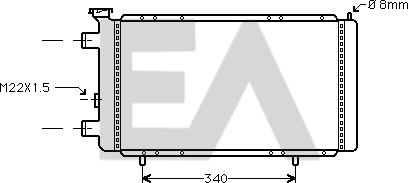 EACLIMA 31R60012 - Радіатор, охолодження двигуна autocars.com.ua