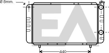 EACLIMA 31R60022 - Радіатор, охолодження двигуна autocars.com.ua