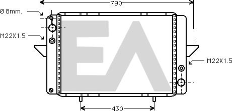 EACLIMA 31R60023 - Радіатор, охолодження двигуна autocars.com.ua