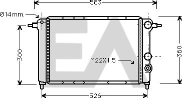 EACLIMA 31R60024 - Радіатор, охолодження двигуна autocars.com.ua