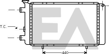 EACLIMA 31R60025 - Радіатор, охолодження двигуна autocars.com.ua