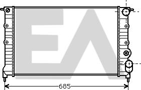 EACLIMA 31R60033 - Радіатор, охолодження двигуна autocars.com.ua