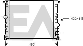 EACLIMA 31R60035 - Радіатор, охолодження двигуна autocars.com.ua