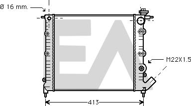 EACLIMA 31R60036 - Радіатор, охолодження двигуна autocars.com.ua