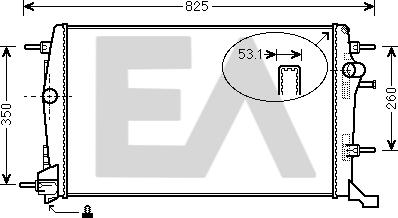 EACLIMA 31R60077 - Радіатор, охолодження двигуна autocars.com.ua