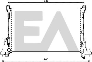 EACLIMA 31R60087 - Радіатор, охолодження двигуна autocars.com.ua