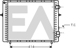 EACLIMA 31R60095 - Радіатор, охолодження двигуна autocars.com.ua