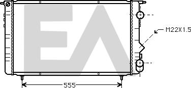 EACLIMA 31R60098 - Радіатор, охолодження двигуна autocars.com.ua
