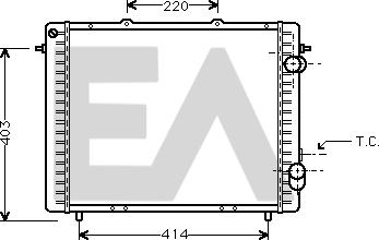 EACLIMA 31R60100 - Радіатор, охолодження двигуна autocars.com.ua