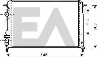 EACLIMA 31R60137 - Радіатор, охолодження двигуна autocars.com.ua