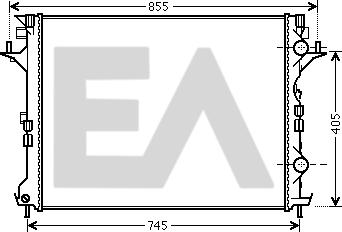 EACLIMA 31R60149 - Радіатор, охолодження двигуна autocars.com.ua