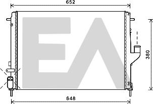 EACLIMA 31R60158 - Радіатор, охолодження двигуна autocars.com.ua