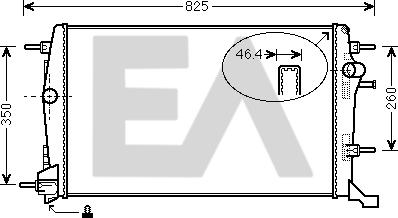 EACLIMA 31R60163 - Радіатор, охолодження двигуна autocars.com.ua