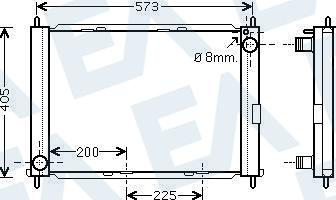 EACLIMA 31R60171 - Радіатор, охолодження двигуна autocars.com.ua