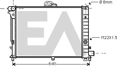 EACLIMA 31R62005 - Радіатор, охолодження двигуна autocars.com.ua