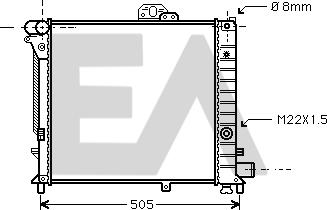 EACLIMA 31R62010 - Радіатор, охолодження двигуна autocars.com.ua