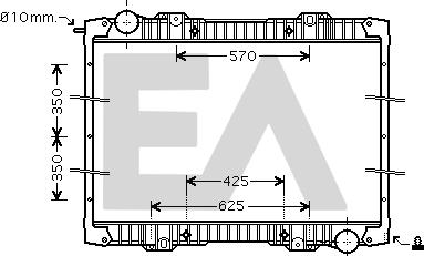 EACLIMA 31R63008 - Радіатор, охолодження двигуна autocars.com.ua