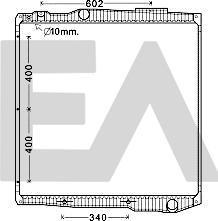 EACLIMA 31R63012 - Радіатор, охолодження двигуна autocars.com.ua