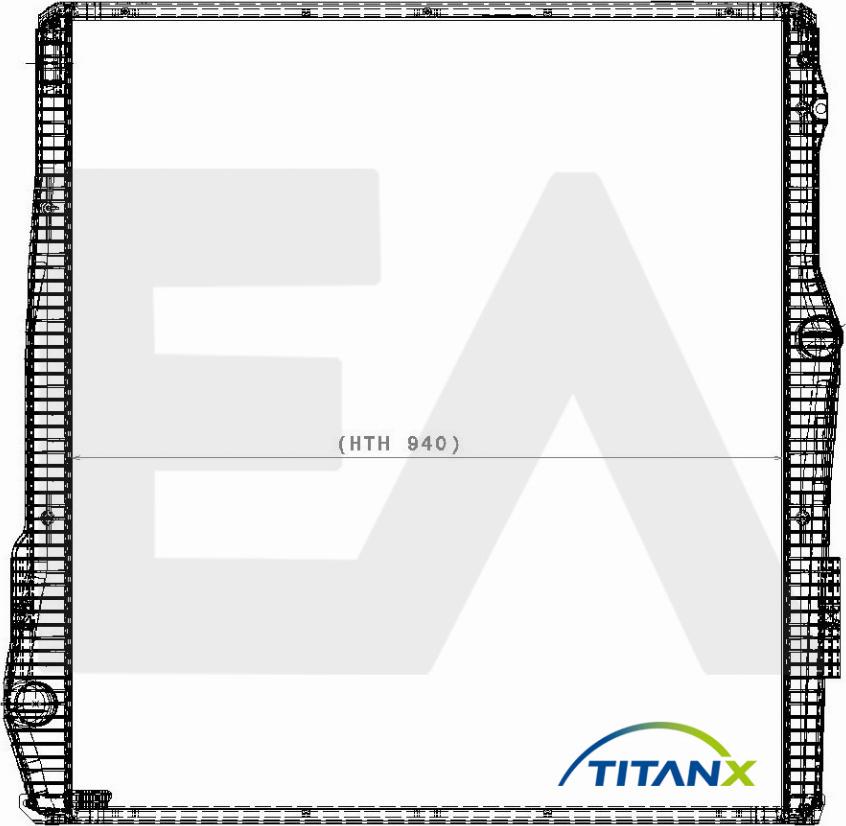 EACLIMA 31R63014T - Радіатор, охолодження двигуна autocars.com.ua