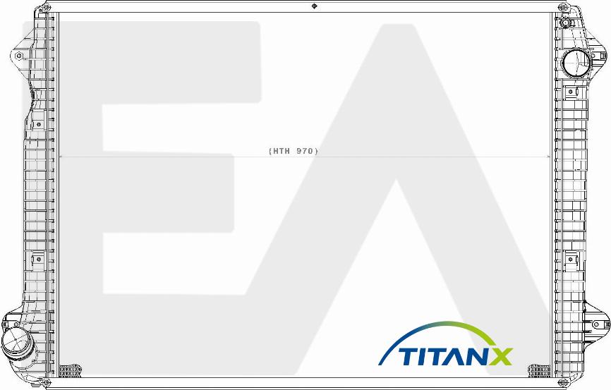 EACLIMA 31R63017T - Радіатор, охолодження двигуна autocars.com.ua