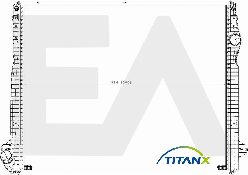 EACLIMA 31R63018T - Радіатор, охолодження двигуна autocars.com.ua