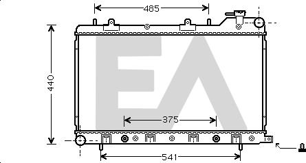 EACLIMA 31R68025 - Радіатор, охолодження двигуна autocars.com.ua