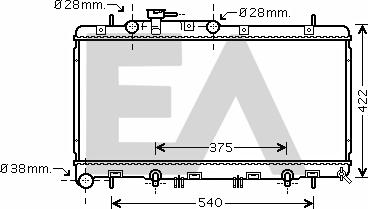 EACLIMA 31R68032 - Радіатор, охолодження двигуна autocars.com.ua