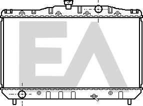 EACLIMA 31R71024 - Радіатор, охолодження двигуна autocars.com.ua