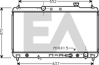 EACLIMA 31R71117 - Радіатор, охолодження двигуна autocars.com.ua