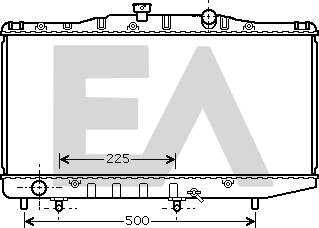 EACLIMA 31R71168 - Радіатор, охолодження двигуна autocars.com.ua