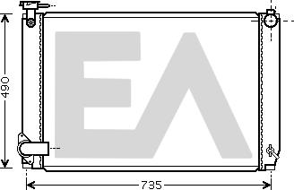 EACLIMA 31R71231 - Радіатор, охолодження двигуна autocars.com.ua