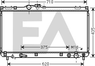 EACLIMA 31R71250 - Радіатор, охолодження двигуна autocars.com.ua