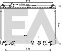 EACLIMA 31R71273 - Радіатор, охолодження двигуна autocars.com.ua